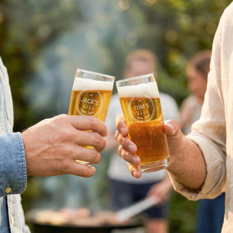 engraved mini beer glass – 2 pcs