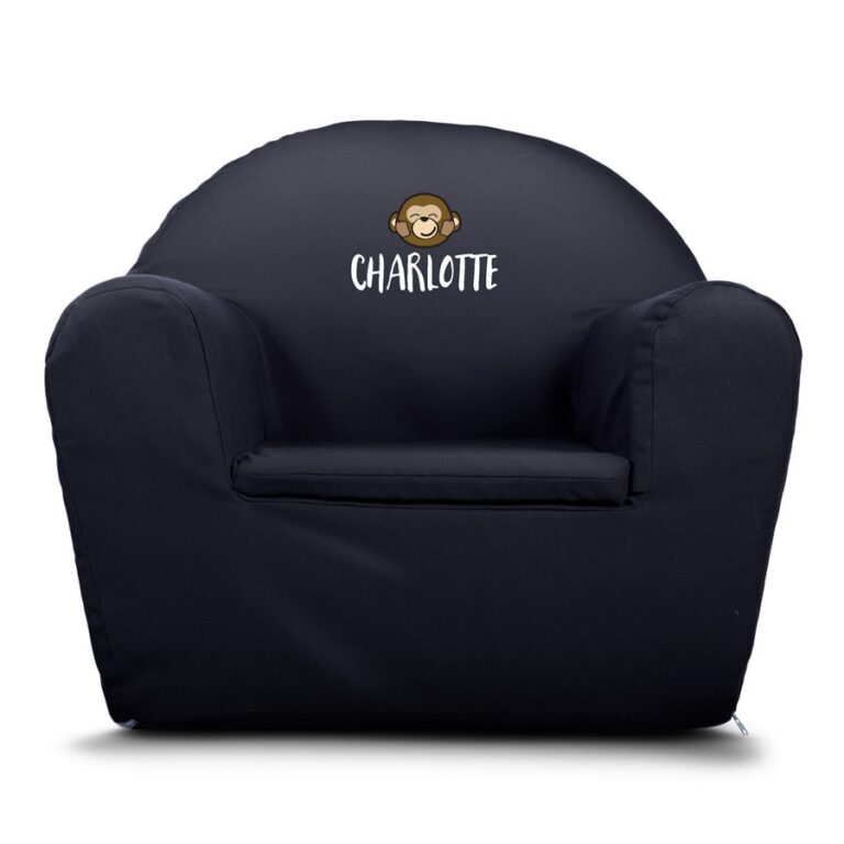 Personalised toddler chair - Blue - Printed personalised toddler chair – blue – printed