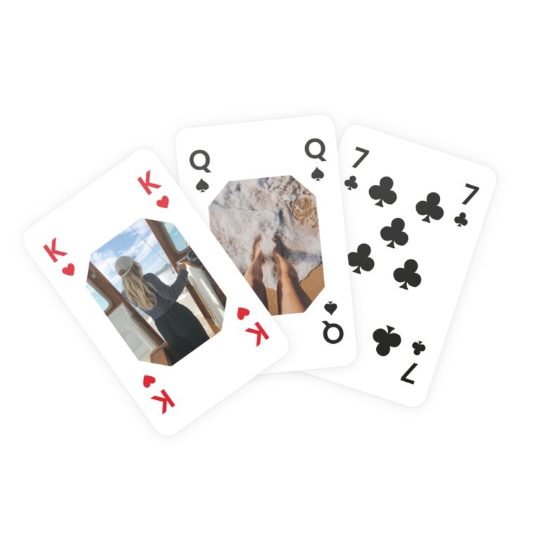 photo card deck printed front