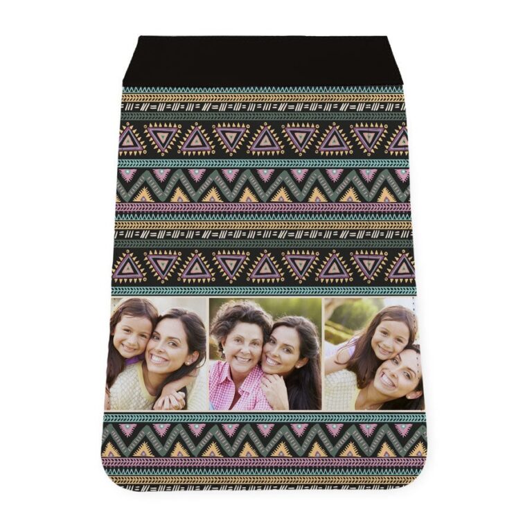 Personalised shoulder bag cover - Black - Large personalised shoulder bag cover – black – large