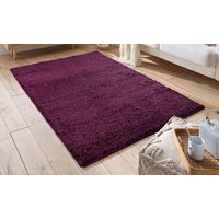 modern shaggy rug: 60cm x 110cm / red