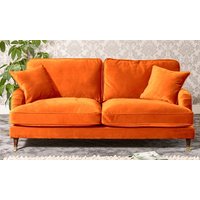 callaway velvet sofa selection: three seater sofa/silver