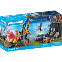 playmobil knights of novelmore armoured guard playset