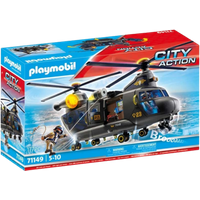 playmobil city action tactical police twin prop helicopter playset