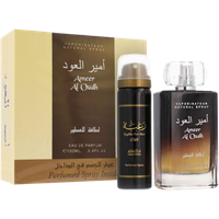 Lattafa Unisex Ameer Al Oudh Eau de Parfum & Body Spray Set lattafa unisex ameer al oudh eau de parfum & body spray set