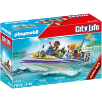 playmobil city life wedding honeymoon speedboat trip playset