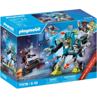 playmobil robot vs. glider playset
