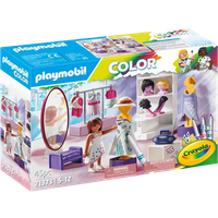 Playmobil Color Dressing Room Playset with Crayola Washable Markers playmobil color dressing room playset with crayola washable markers