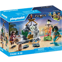 playmobil pirate vs. deeper treasure hunt playset