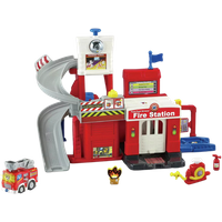 vtech toot toot fire station playset
