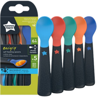 tommee tippee easi grip self feeding spoons – 5 pcs