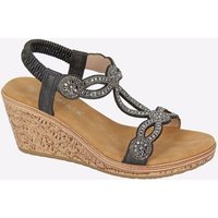 cipriata ora women’sjewelled wedge sandal: uk 5