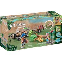 playmobil wiltopia animal rescue quad playset
