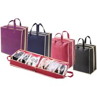 travel shoe organiser: purple/two