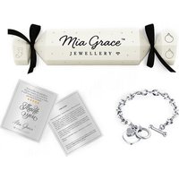 Heart Toggle Bracelet with 25 Crystals from Swarovski: White Christmas Cracker - Heart Toggle Bracelet Gold heart toggle bracelet with 25 crystals from swarovski: white christmas cracker – heart toggle bracelet gold