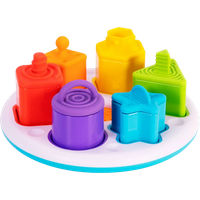 fat brain plugzy silicone pull & stick shapes toy
