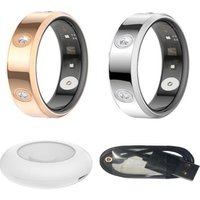 Waterproof Health Monitoring Smart Ring: Sliver /Size 9 waterproof health monitoring smart ring: sliver /size 9