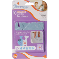dreambaby heat alert non slip bath mats – 10 pcs