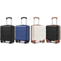 kono 16 inch abs under seat cabin suitcase: grey