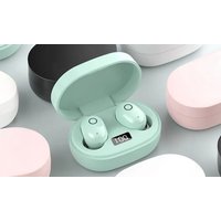 Macaron Colored Waterproof Wireless Bluetooth Earbuds: White Macaron macaron colored waterproof wireless bluetooth earbuds: white macaron