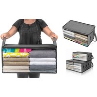 clothes and linen storage organiser bag: one/navy blue