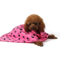 flannel fleece pet blanket: khaki