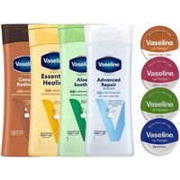 vaseline aloe body lotion & aloe lip therapy duo 400ml + 20g