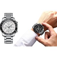 Chenxi Multi-function Three-eye Calendar Watch:Black chenxi multi function three eye calendar watch:black