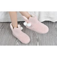 Teddy Fleece Bootie Slippers: Large/Cream teddy fleece bootie slippers: large/cream