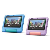 amazon fire 7 kids tablet 2022 – 7 display 16gb protective case: blue