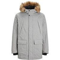 Jack & Jones Jwhgreat Padded Parka Grey Melange: S jack & jones jwhgreat padded parka grey melange: s