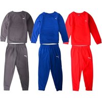 puma kids cotton tracksuit: red/4 5 years