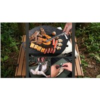 6-in-1 Portable Kitchen Camping Tool Set with Cutting Board and Table 6 in 1 portable kitchen camping tool set with cutting board and table