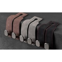 car headrest storage hanging hooks set: four piece/black