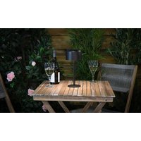 solar outdoor table lamps: onyx black/two