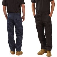 Two-Pack of Men’s Cargo Combat Work Trousers: Navy/Long/32 two pack of men’s cargo combat work trousers: navy/long/32