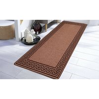 non slip washable barrier door mat and runner: 40 x 60 cm – door mat/brown cream