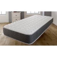 vida grey zig zag memory fibre mattress: 4ft6 double