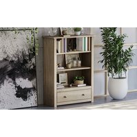 panama solid pine wood furniture collection:panama one drawer bookcase