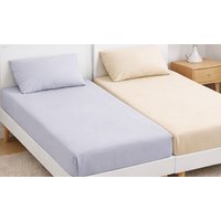 microfibre fitted sheet 90 × 190 cm – 23cm deep pocket: grey/one