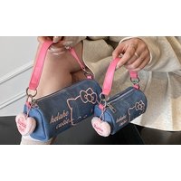 Hello Kitty Inspired Cylinder Handbag: Pink/S hello kitty inspired cylinder handbag: pink/s