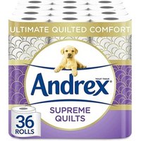 andrex supreme quilts toilet tissue roll: 72 rolls