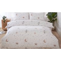 Manifesting or Ikat Easy Care Reversible Duvet Set:Single/ Ikat manifesting or ikat easy care reversible duvet set:single/ ikat