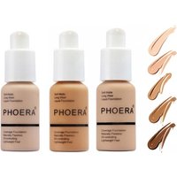 phoera full coverage make up foundation 30ml: nude 102/one