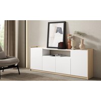 muebletv armario y estante beige