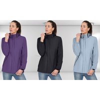 blu apparel women’smesh lined rain jacket : black / uk 12