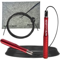beast gear adjustable aluminium speed jump rope: two