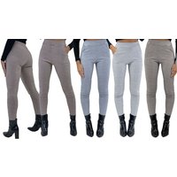 women’ssmart check print stretch trousers: black/l xl