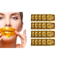 gold collagen face eye and lip masks: face mask and eye mask/20 (10 of each)