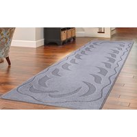 ovalack machine washable non slip door entrance mats: 60x220cm / red